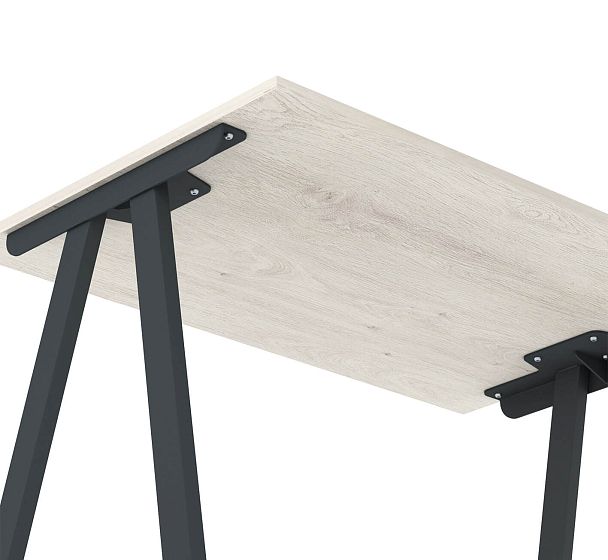 Стол Sheffilton SHT-TU92/TT 120/80 ЛДСП антрацит/дуб белёный - Вид 7