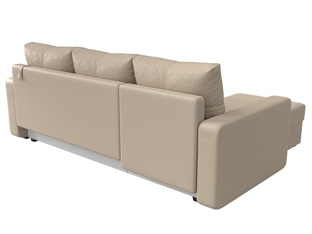 Диван угловой Ливерпуль Лайт левый угол Экокожа бежевый - Вид 6