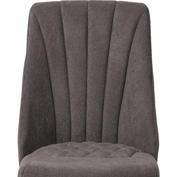 Комплект деревянных мягких стульев Лорелин Черный/Темно-серый велюр, 2 шт. - Вид 7