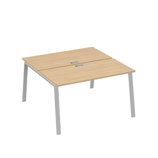 Рабочая станция на металлокаркасе TRE (2х140) A4 А4 Б3 174 БП натуральный дуб / металлокаркас серый - Вид 1