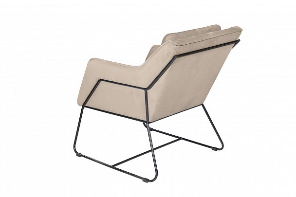 Кресло Alex, бархат бежевый 5 - Вид 4