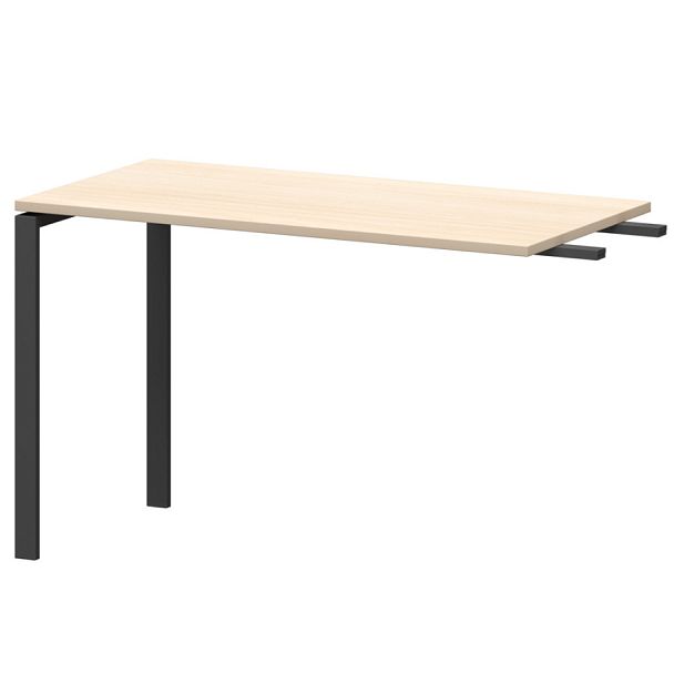 Бриф-приставка на металлокаркасе АМ-120.60 Бук/Антрацит 1200x600x760 Арго-М - Вид 1