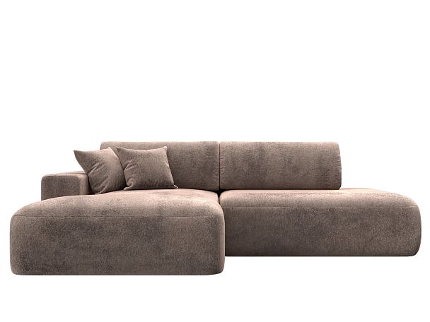 Диван угловой Лига-036 НПБ Модерн левый угол Велюр бежевый - Вид 2