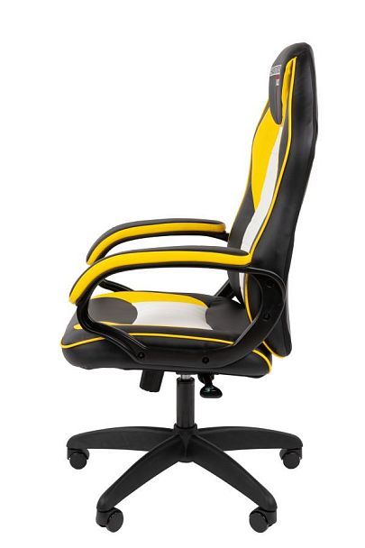Кресло Chairman game 16 Россия экокожа черный/желтый/белый - Вид 7