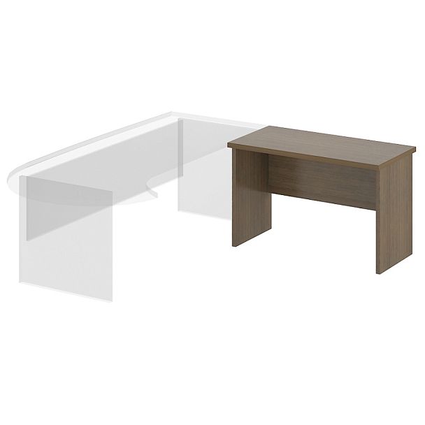 Мебель для руководителя "Лидер"  ПК-ЛДР-СТП120х60/38-В1-299 дуб шамони - Вид 1