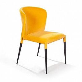 Стул Albert в шортиках, горчичный, стопируемый - Фото предпросмотра