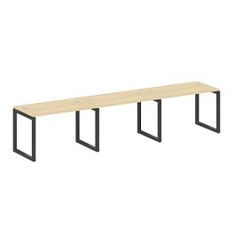 Metal System Quattro Р. ст. на 3 раб. места на О-образном м/к 50БО.СМ-3.2 Акация/Антрацит металл 3600*720*750 - Фото предпросмотра