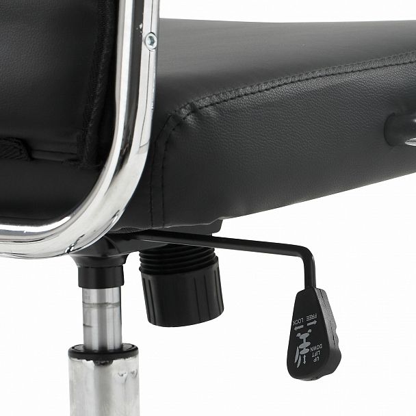 Кресло офисное BRABIX "Style EX-528", экокожа, хром, черное, 531947 - Вид 13