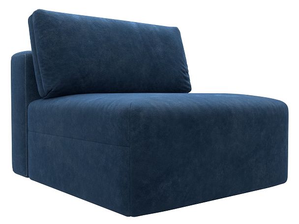 Модуль диван Лига-060 НПБ Велюр синий - Вид 2