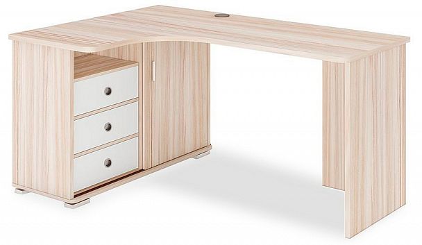 Стол письменный Домино СР-165С Карамель/Белый левый - Вид 1