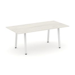 Style Project Direct Direct Стол переговорный SN-6A.SPRG-198.3 Дуб Наварра/Металл Белый 1980*980*750 - Фото предпросмотра