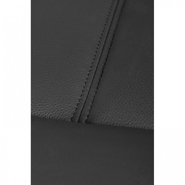 Кресло Верса / (black) сталь + хром / черная экокожа - Вид 12