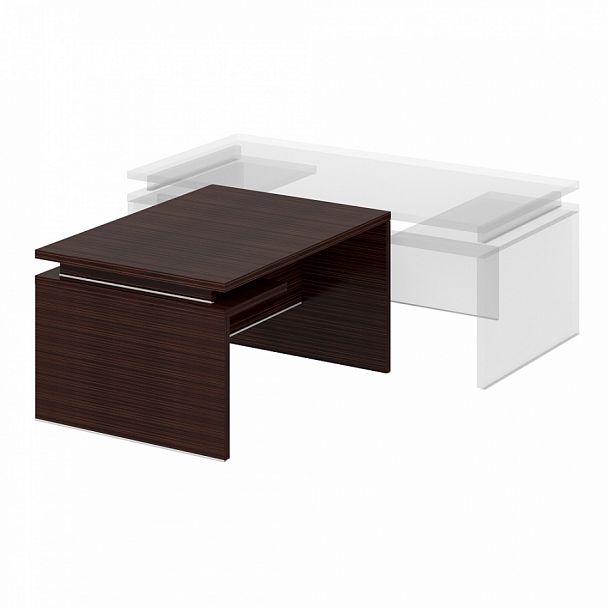 Мебель для руководителя "Дипломат" ПК-ДП-СТП140х100/Д-В1-134 венге - Вид 1