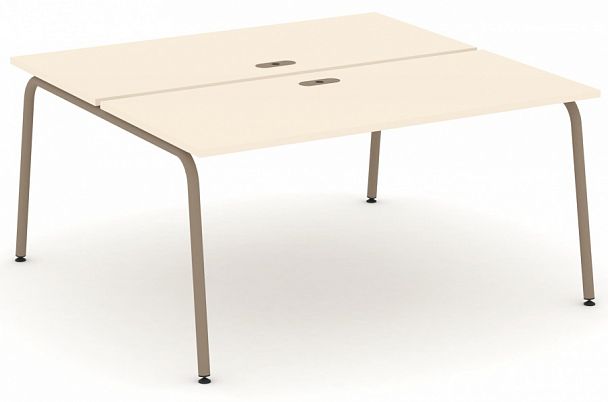 Рабочая станция на 2 места "ESTETICA" ES.D.RS-2.4-LK Сатин - Вид 1