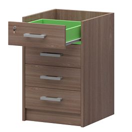 Каркас тумбы приставной АТ2-05 Темный шимо 434x446x728 Арго - Фото предпросмотра