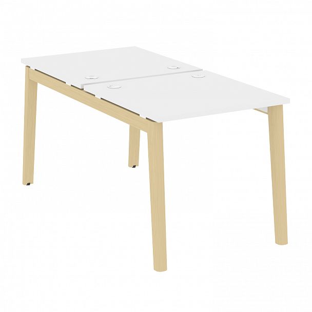 Рабочая станция "Onix wood" OW.D.RS-2.0.8 белый/дуб светлый - Вид 1