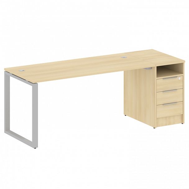 Рабочая станция "Metal System" БО.РС-СТП -1.4 акация/серый - Вид 1