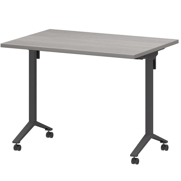 Стол мобильный складной МБ25-100.70 Лиственница/Антрацит 1000x700x750 Моби - Вид 1