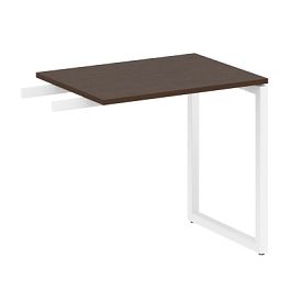 Metal System Quattro Приставной элемент на О-образном м/к 40БО.ПР-2 Венге/Белый металл 800*600*750 - Фото предпросмотра