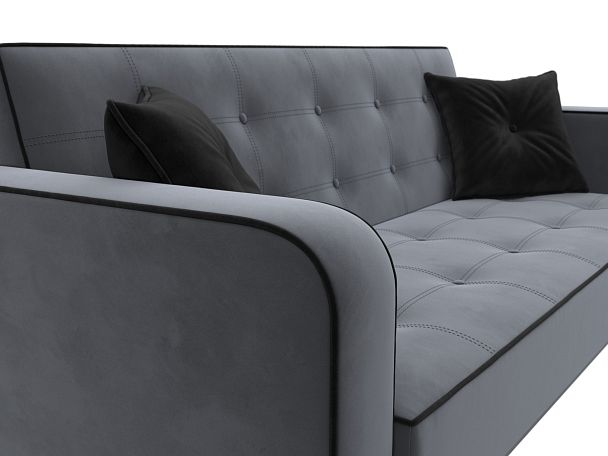 Диван-книжка Тур Велюр серый - Вид 4