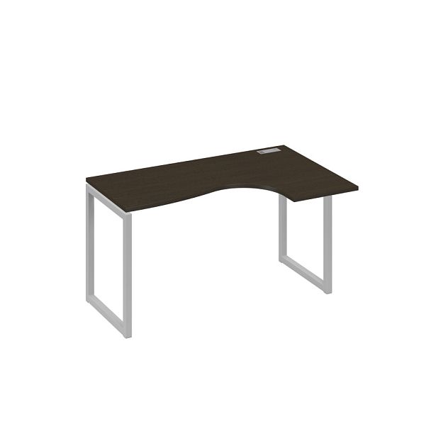 Стол эргономичный правый "Классика" на металлокаркасе QUATTRO A4 А4 Б4 034 БП венге / металлокаркас серый - Вид 1