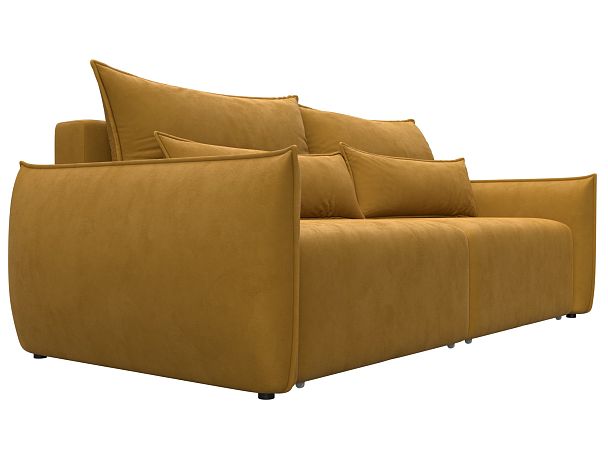 Диван прямой Лига-051 НПБ Велюр желтый - Вид 3