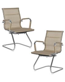 Набор 2 шт Офисное кресло для посетителей DOBRIN CODY MESH (бежевый (22039)) - Фото предпросмотра