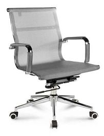 Кресло офисное / Хельмут LB / серая сетка - Фото предпросмотра