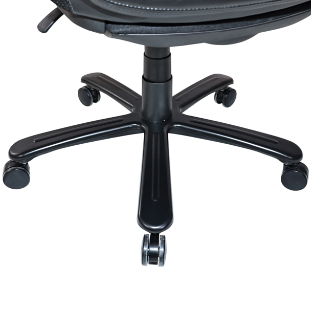 Кресло HAWASAN (ХАВАСАН) "Voyager HD-010", НАГРУЗКА до 180 кг, подножка, экокожа, черное, 532971 - Вид 10