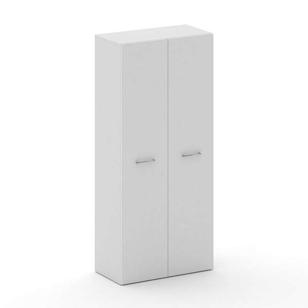 Cross Шкаф широкий высокий CRF.ST-102 Белый F/Белый Бриллиант UM 896*460*2000 - Вид 1