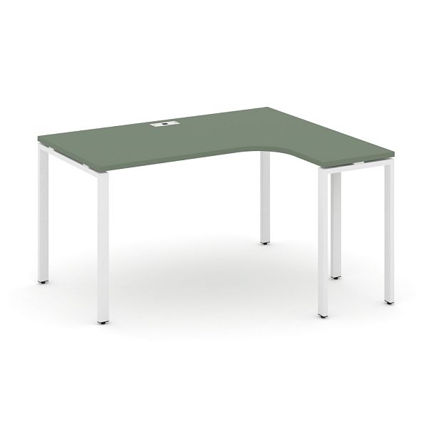 Concept Стол эргономичный CN.SA-001(R) Кобо/Металл Белый 1380*1180*750 - Вид 1