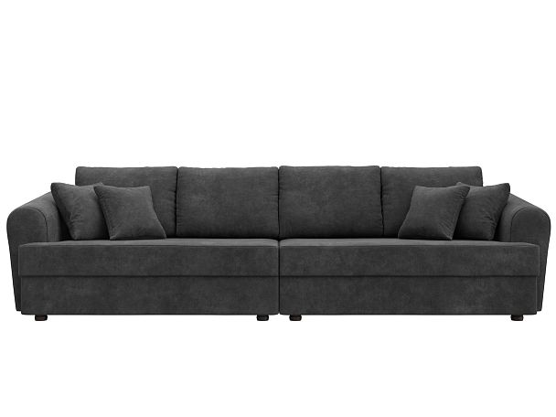 Диван прямой Милтон Велюр серый - Вид 2