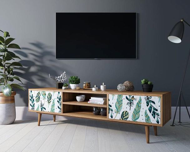 Комод Berber с нишей низкий под TV принт 44 арт BB49/Print_44 - Вид 3