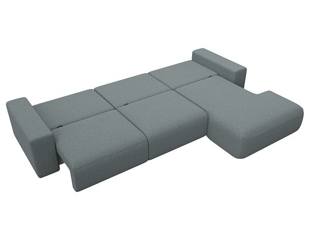 Диван угловой Лига-036 НПБ Классик Лонг правый угол Рогожка серый - Вид 10