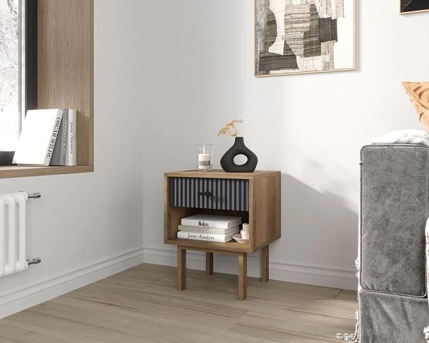 Тумбочка с верхним ящиком Emerson арт EM11/7024/L - Вид 3