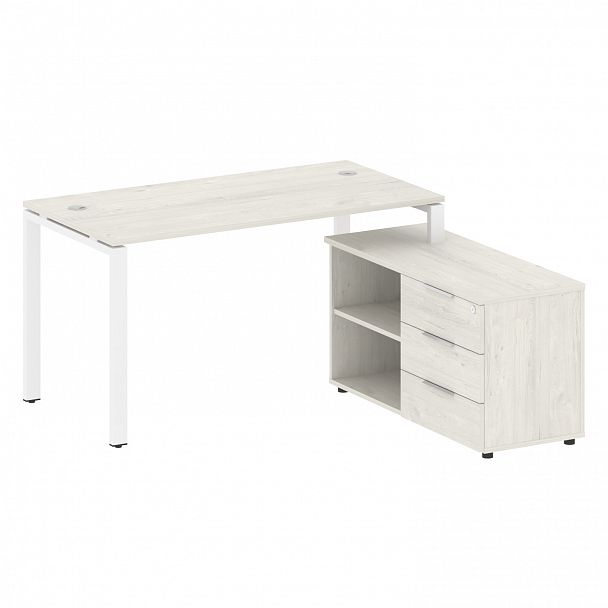 Рабочая станция "Metal System" БП.РС-СТС-2.3 дуб наварра/белый - Вид 1