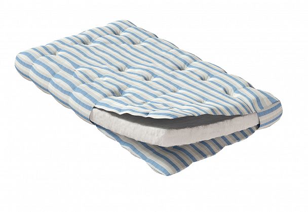 Матрас ватный детский тик (белая вата РВ) (70х140 см) - Вид 1