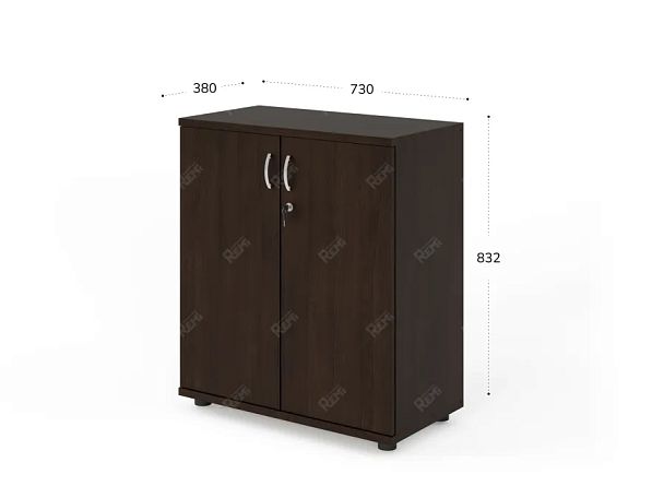 UNITY РШ3-12 ВЕНГЕ Закрытый шкаф Прямой 730x380x832 - Вид 2