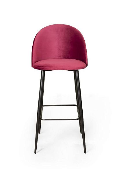 Стул барный Thomas, бархат красный 16 - Вид 2