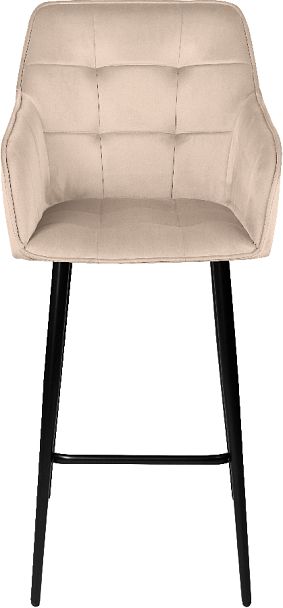 Барное поворотное кресло Мони К, Confetti cream/черный - Вид 3