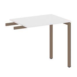 Metal System Quattro Приставной элемент на П-образном м/к 40БП.ПР-2 Белый/Мокко металл 800*600*750 - Фото предпросмотра