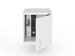 UNITY РАЗ-04Г БЕЛЫЙ Антресоль закрытая низкая 370х550х380 - Фото предпросмотра