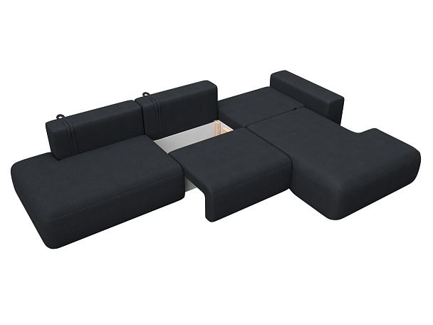 Диван угловой Лига-036 НПБ Модерн Лонг правый угол Искусственная замша серый - Вид 8