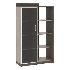 Шкаф СФ-534181 Бетон чикаго тем F187 ST9/Дрифтвуд H3090/Графит\Черный 1037х454,5х1770 WOOD&STONE - Фото предпросмотра