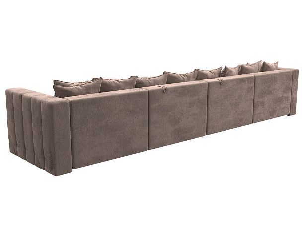 Диван П-образный Лига-052 НПБ Лонг Велюр бежевый - Вид 5