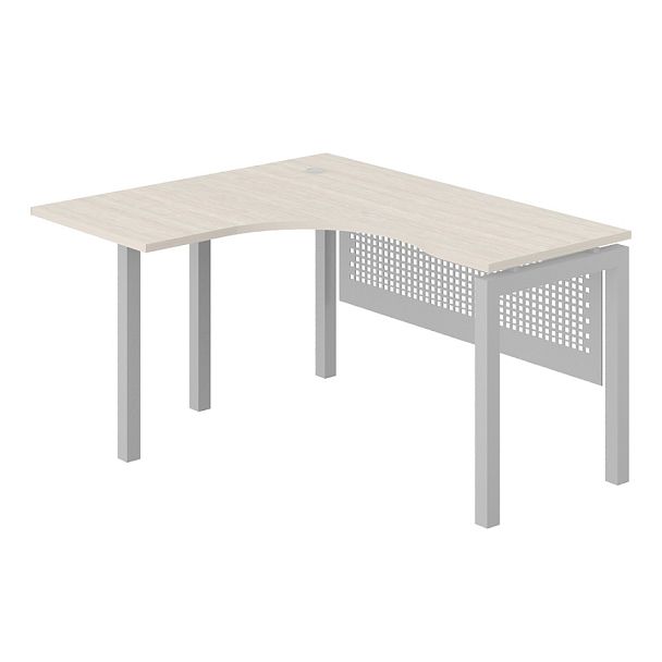 Стол эргономичный "Тандем-А"  ПК-ТНА-СТЭ140Х120Л/АЖМ-В2-30 дуб альпийский - Вид 1