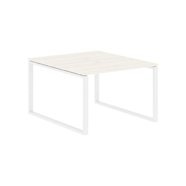 Стол 2-х местный EQWST 1113 Ясень Траун/Белый 1160х1346х750 EDIS - Вид 1