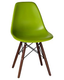 Стул обеденный LMZL-PP623 (ножки тёмный бук, цвет сиденья салатовый) - Фото предпросмотра