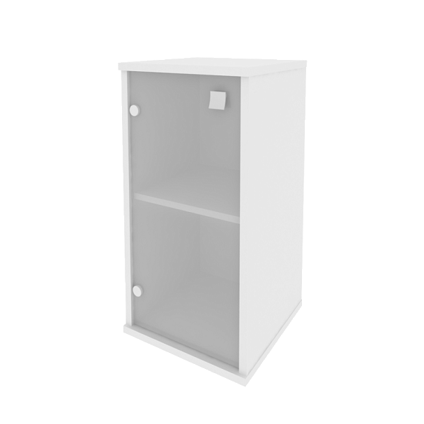 Style Шкаф низкий узкий левый Л.СУ-3.2 (L) Белый 412*410*828 - Вид 1