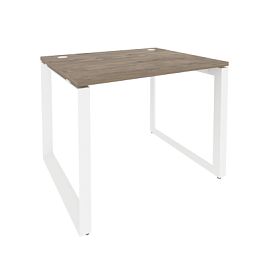 Onix Стол рабочий на О-образном м/к O.MO-SP-1.8 Тиквуд темный/Белый металл 980*800*750 - Фото предпросмотра